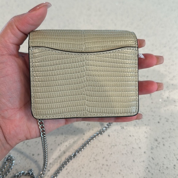 Coach Mini Wallet On A Chain Silver/ Pale - Picture 2 of 6